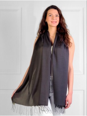 Soild Silk Blend Fashion Scarf